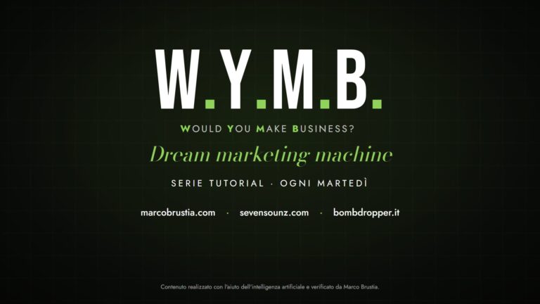 Fotogramma del trailer di W.Y.M.B., il sistema di agenti AI di Marco Brustia